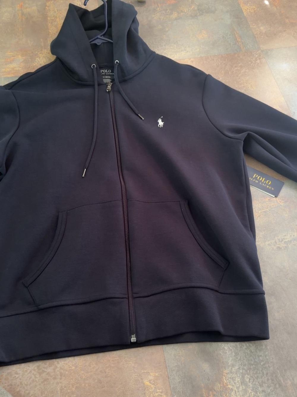 Polo by Ralph Lauren Men's Dark Navy Full-Zip Hoodie
